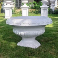 Nouveaux moules en plastique ABS pour pots de fleurs en ciment préfabriqués, grands pots ronds pour plantes, fabrication de jardinières, bonsaï