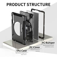 Vente en gros d'usine, coque de protection pour tablette en plastique rigide en acrylique PC pour iPad Pro 13 2024 2025 13,0 pouces