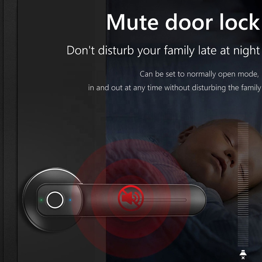 Kadonio Automatic Security Biometric Fingerprint Handle Interior Intelligent Lock Keyless Smart Door Lock · image 3