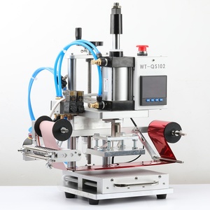 Pneumatic Stamping Heat Press Machine Embossing Logo PU <b>Leather</b> Wood Embossing Machine - Product Image 1