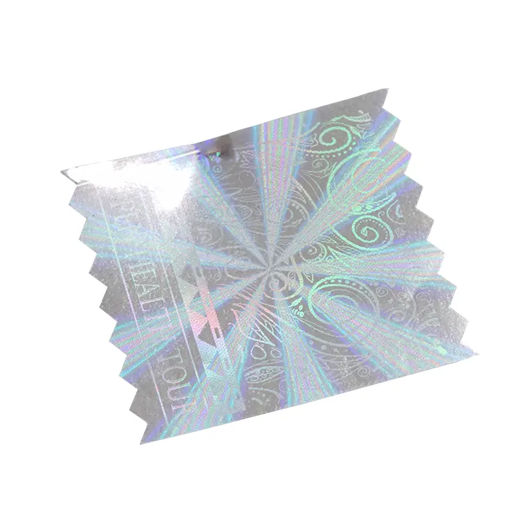제조업체 공장 공급 사용자 정의 레인보우 로고 포장 접착 보안 태그 투명 비닐 홀로그램 씰 라벨 스티커