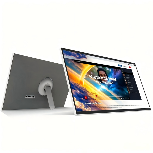 Factory Wholesale 27" 1080p FHD 8+128G Android 14 Interactive Touch LCD Display with Moveable Stand Wireless Smart Portable TV