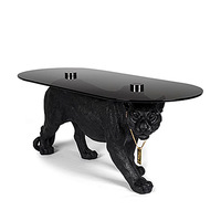 Table basse léopard de luxe italienne, design créatif en forme d'animal, table à thé tendance pour la décoration du salon à la maison