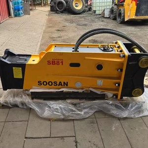 SOOSAN High Quality SB 81 Hydraulic Breaker Box Engine for 18-26 Tons Excavators New Condition 1 Year Warranty Machinery for - Product Image 1