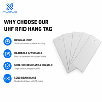 Étiquette RFID UHF à suspendre, portée de lecture de 10 mètres, lecture/écriture, durable, anti-rayures, pour les magasins de vêtements