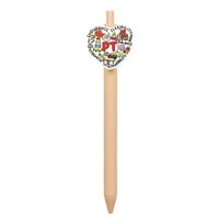 Nouvellement conçu Phrase série coloré imprimé autocollant stylo PVC en caoutchouc souple chaussure boucle charme décoration Clip