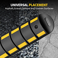 Ralentisseurs de vitesse portables, durables et réfléchissants en plastique pour routes en asphalte, quartiers, garages, parkings et allées, fabriqués en Chine par HENGZEANFANG