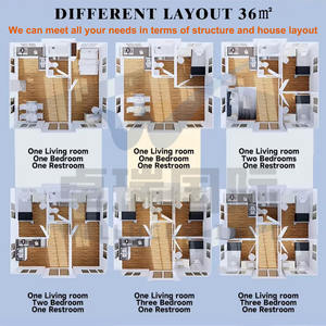 בקתת מכולות ניידת עם לוח סנדוויץ 'עבור עובדים בית מחסה זמני או מגורים מחנה מגורים - Product Image 5