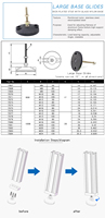 Fabricant chinois 7067 7068 7069 support de pied avec trous meubles en plastique pieds réglables pour profilé en aluminium m6 m8 m10 m12
