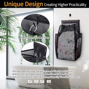 Cesto de ropa plegable de malla transpirable de secado rápido y portátil para dormitorios universitarios, gimnasios, piscinas, caravanas y viajes. - Product Image 5