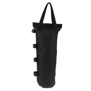 Sac de sable d'extérieur D15 H50cm, capacité 10L, tissu Oxford 600D, couleur unie noire, pour support de tente, sports de plein air - Product Image 5