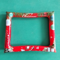 Cadre photo en PVC gonflable de Noël, décoration de fête unisexe, accessoires de mise en scène pour événements