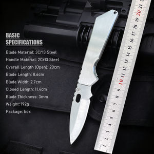 سكين EMHTiii قابل للطي للجيب الأكثر رواجاً لعام <span class=keywords><strong>2025</strong></span>، مصنوع من الفولاذ المقاوم للصدأ، مناسب للاستخدام اليومي EDC والبقاء على قيد الحياة في الهواء الطلق والتخييم والصيد التكتيكي، كهدية لأعياد الميلاد - Product Image 6