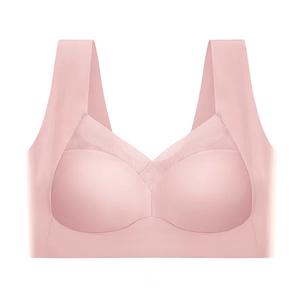 Soutiens-gorge respirants de couleur unie pour femmes, grandes tailles, maintien supérieur, confortables, sans armatures, en nylon, pour yoga, fitness et usage quotidien, adaptés aux 4 saisons. - Product Image 1