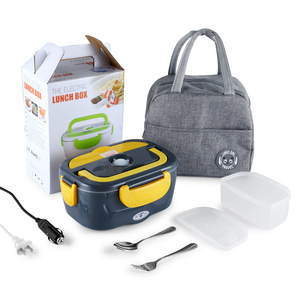 1.5L Food Warmer Electric Lunch Box 3 in 1 Food Heater Portable Electric Lunch Boxes with Insulation Bag for Car Truck Office