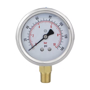 Chống sốc 60 mét thép không gỉ áp kế công nghiệp thủy lực lỏng Glycerine điền đo áp suất dầu - Product Image 1