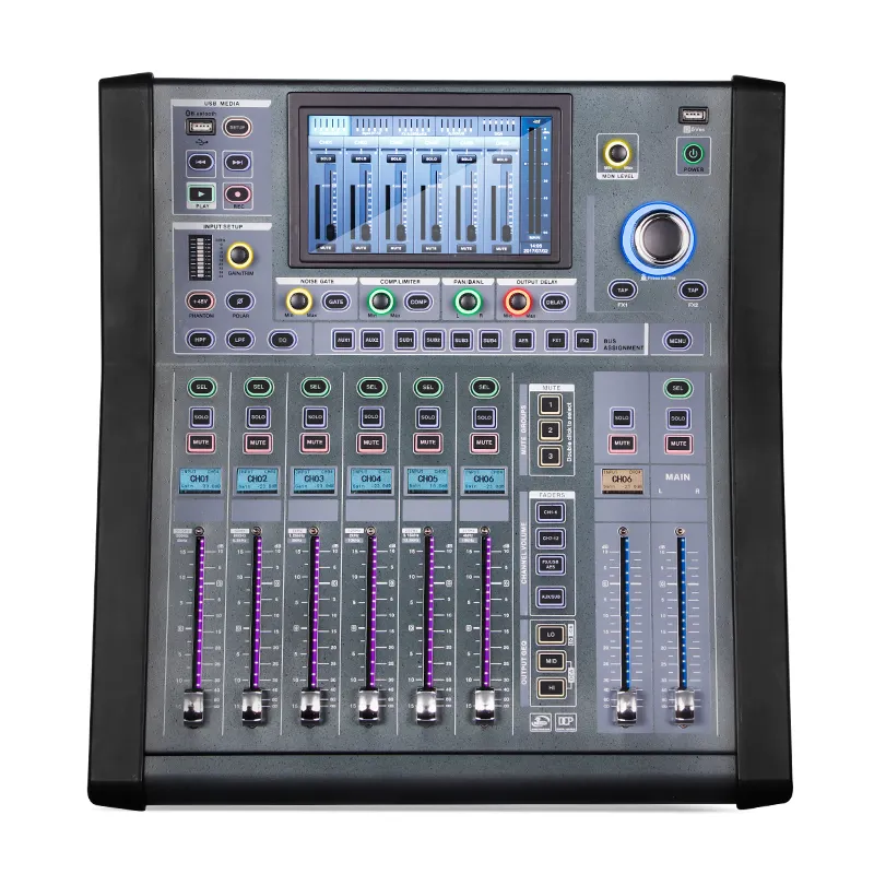 MD16 Professional 18 Channel Digital Audio Console DJ Mixer