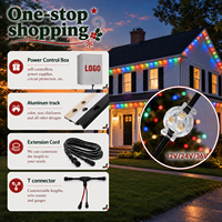 Contrôleur intelligent par application 12V 24V 36V pour lumières LED RGBW permanentes d'extérieur, étanches IP68, pour corniches et éclairages de Noël