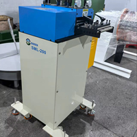 Machine de nivellement de précision QS Sml-200, rouleaux en acier massif de 01 à 12 mm, traitement thermique, haute résistance à l'usure, roulement de moteur en tôle