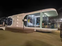 Villa capsule moderne de luxe de 11,5 m² préfabriquée avec salle de bain et chambre, structure en acier, installation rapide pour 3 personnes, hôtels