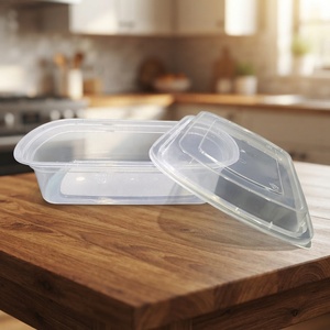PP Plastic Food <b>Storage</b> Containers with Clear Lids, Stackable Microwave Safe Lunch <b>Boxes</b> for Takeout and Meal Prep By Hacamy - Product Image 1
