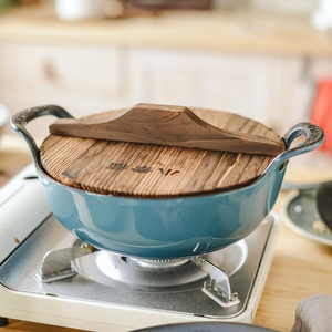 Pentola per Zuppa in <span class=keywords><strong>Ghisa</strong></span> Smaltata Pretrattata con Doppio Manico, Wok Molto Venduto - Product Image 1