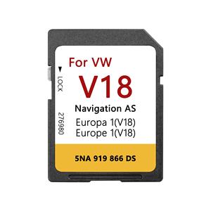 Tarjeta de Navegación GPS para Automóvil Chang CID de 8 GB, 16 GB, 32 GB, Mapas de TomTom, SD VW V18 <span class=keywords><strong>Europa</strong></span> Occidental V20 Jetta Transporter <span class=keywords><strong>Europa</strong></span> - Product Image 1