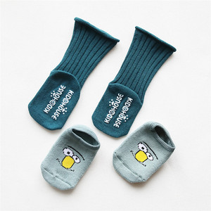 Calcetines antideslizantes de algodón con dibujos animados para niños, calcetines cálidos hasta la rodilla con dibujos de zorros, venta al por mayor - Product Image 4