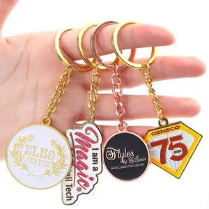 Enamel Keyring Customised Car Cute Keychain Zinc Alloy Metal Gift Soft Enamel Key Chain Holder Ring Custom Logo Keychain