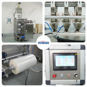 Machine d'emballage automatique à trois voies pour sachets de granulés à trois soudures latérales en film plastique pour sucre, sel, riz, graines et assaisonnements - Product Image 5