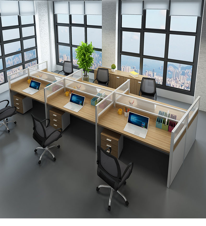面板办公台l形家具办公桌带抽屉柜办公家具办公台 - buy office desk