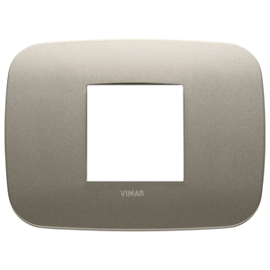 Vimar Placca Rotonda 2MC Champagne Opaco 12,75x9,5 Cm - Product Image 1