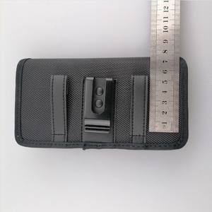 पुरुषों का सार्वभौमिक क्षैतिज कैनवास नायलॉन बेल्ट होल्स्टर क्लिप कमर बैग कवर बेल्ट क्लिप मोबाइल फोन केस - Product Image 4