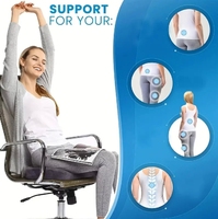 Hémorroïdes coussin bureau voiture chaise soulagement de la pression mousse à mémoire voiture confort assis coussin de siège pour le soulagement de la douleur du coccyx