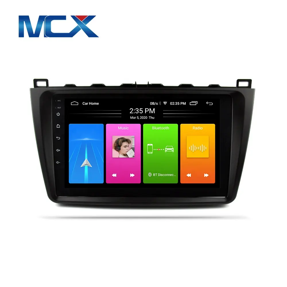 Mcx GPS Navigation Android 10.0 Đài Phát Thanh Màn Hình Cảm Ứng HD Đơn Vị Đứng Đầu Âm Thanh Xe Hơi Video Player Cho Mazda 3 2011-2014