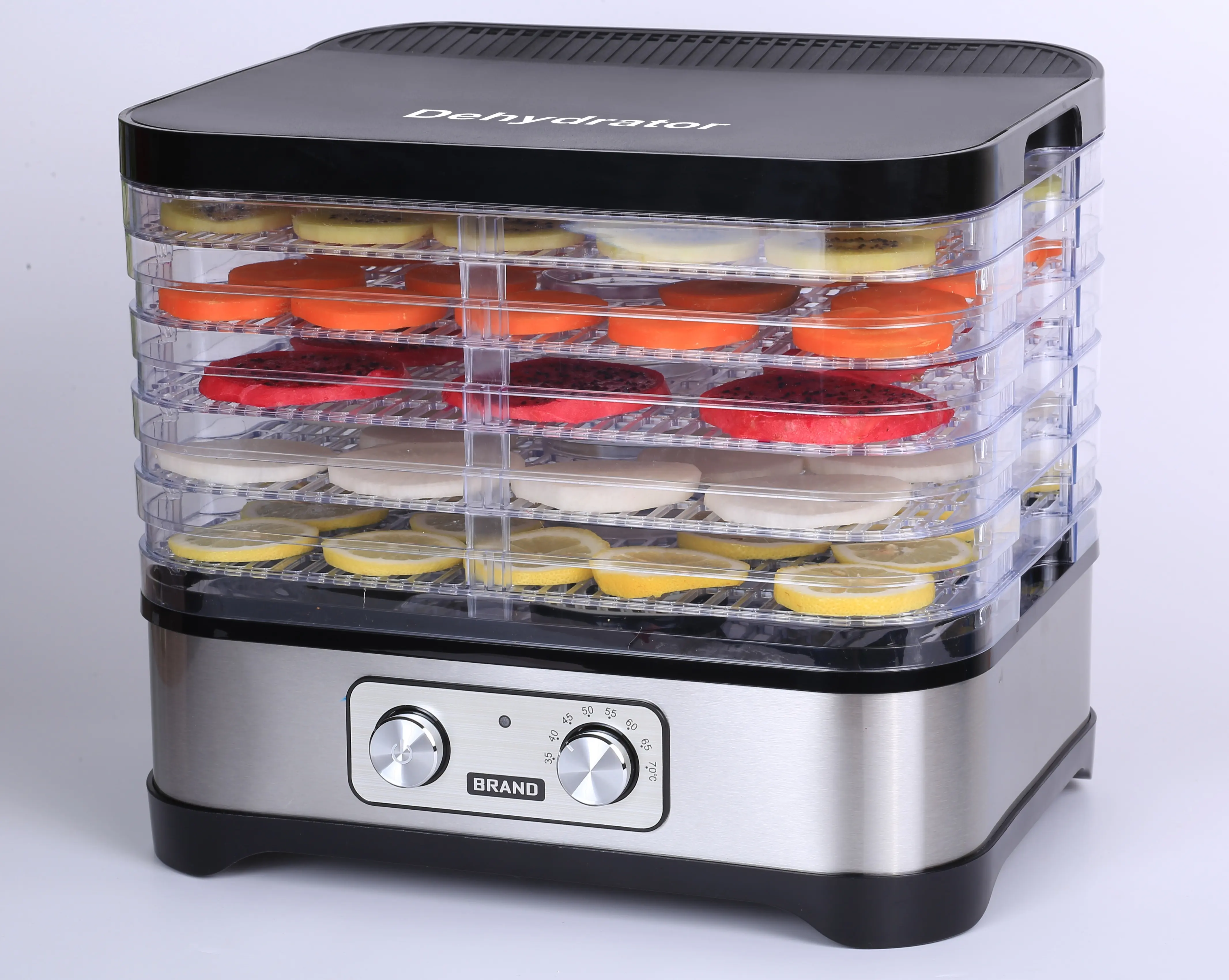Wholesale popular new kitchen Timer food dehydrators 250W Hassle-free button control food dehydrator home machine