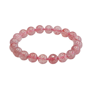 Pedras preciosas e Pulseira De Cristal De Cura De Contas De Cristal Pulseiras Atacado Jóias De Pedra De Quartzo De Morango 3A Pulseira - Product Image 2