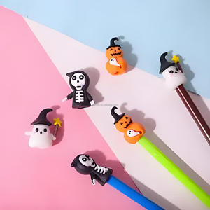 Halloween Funny DIY Customizable Ghost Bat Pumpkin Cartoon Eco-Friendly UV Printed PVC <strong>Promotional</strong> Keychain <strong>Hanger</strong> Modern 5x2.5 - Product Image 2