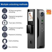 Interphone vidéo intelligent Tuya avec reconnaissance faciale, entièrement automatique, étanche, avec caméra de lecture de la paume et empreinte digitale