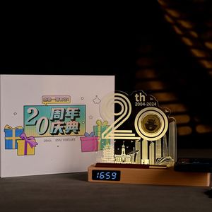 Lampada notturna commemorativa <span class=keywords><strong>per</strong></span> anniversario aziendale, evento aziendale, articolo decorativo luminoso, souvenir <span class=keywords><strong>per</strong></span> <span class=keywords><strong>scrivania</strong></span> da <span class=keywords><strong>ufficio</strong></span> - Product Image 2