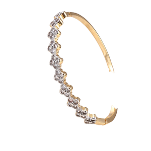 Nouveauté tendance en gros : Bracelets manchette vintage pour femme en laiton plaqué or 18 carats avec zircon, pour fiançailles - Product Image 1