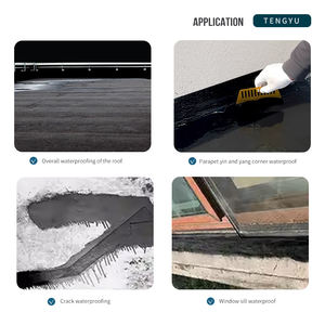 Fabricant un composant rouge polyuréthane PU revêtement imperméable peinture type d'arrêt d'eau pour l'étanchéité de toit - Product Image 4