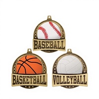 Médailles en métal peintes sur mesure avec personnalisation exclusive et tailles optionnelles pour les tournois de basketball et les événements sportifs