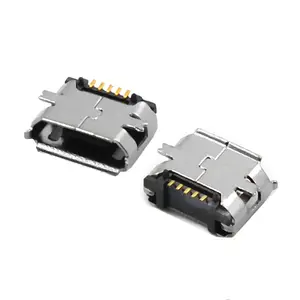 Winpin Io Connector Voor Micro Usb 2.0 Type B 5pin Met Post Haakse Smt Smd Type Connector