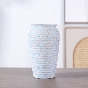 Vintage Rustic Light Luxury Wabi Sabi Style Ceramic <b>Vase</b> With Premium Feel for Living Room Fresh Flower Display Decoration - Product Image 2