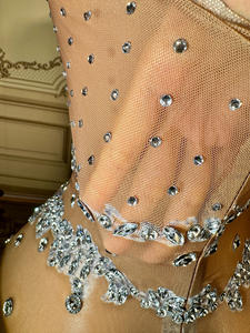 فساتين سهرة مرصعة بالألماس، فستان سهرة كريستالي، فساتين حفلات أنيقة، فستان حفلة راقصة - Product Image 4