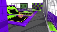 Cama Elástica Infantil para Interiores con Baloncesto, Camas Elásticas Rectangulares con Redes, Equipo de Cama Elástica Grande para Interiores