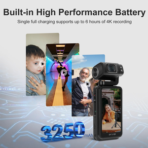 Ordro M3 5K Video Máy Quay Phim 48MP UHD 4K/60fps Cầm Tay Kỹ Thuật Số Youtube Vlogs Máy Ảnh 3.5 ''Xoay IPS Màn Hình 3250MAh Pin - Product Image 3