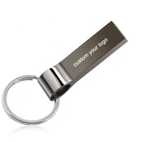 Hadiah Promosi Murah Logam Berkualitas Tinggi Mini Usb Flash Drive Usb Pendrive 2.0 dengan Gantungan Kunci