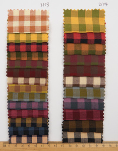 Großhandel Baumwolle Polyester Garn gefärbt Small Check Woven Bubble Plaid Stoff für Hemden und Picknick matten - Product Image 6
